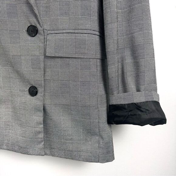 ASTR The Label Check Plaid Double Breasted Blazer Sz Small - Picture 13 of 16